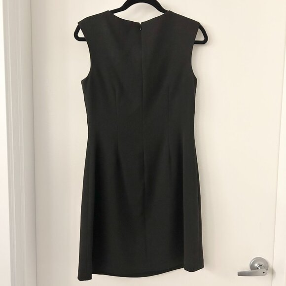 Eliza J. Embellished Crepe Sheath Cocktail Black Dress Size 6 - Picture 7 of 8